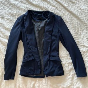 Navy H&M blazer with stretch